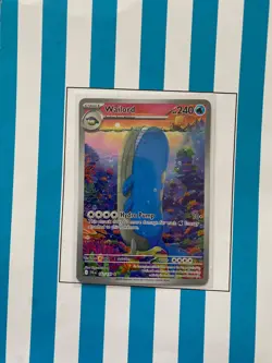 Pokemon Wailord 162/159 Journey Together Illustration Rare Holo TCG Card - Image 1