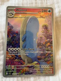 Pokemon TCG Wailord Special Illustration Rare Card Journey Together 162/159 - Image 2