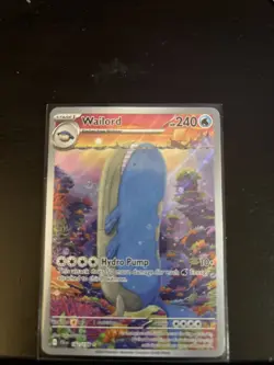 Pokemon TCG Wailord Illustration Rare Card Journey Together 162/159 - Image 1