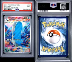Pokemon TCG Wailord 162/159 Sv: Journey Together Illustration Rare PSA 9 - Image 3