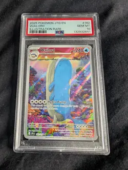 Pokemon TCG Wailord Special Illustration Rare Journey Together 162/159 PSA 10 - Image 1
