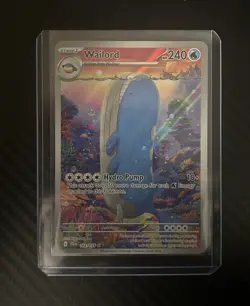 Pokemon TCG Wailord 162/159 Illustration Rare Holo SV09 Journey Together HP240 - Image 1