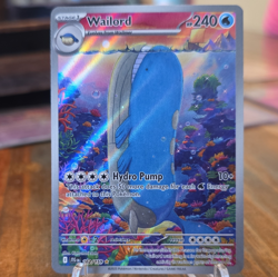 Pokemon TCG Wailord 162/159 Journey Together Illustration Rare Holo 240 HP - Image 1