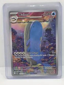 Pokemon TCG Wailord Special Illustration Rare Card Journey Together 162/159 - Image 1