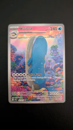 Pokemon TCG Wailord Illustration Rare 162/159 Journey Together - Image 1