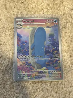 Pokemon TCG Wailord Special Illustration Rare Card Journey Together 162/159 - Image 1