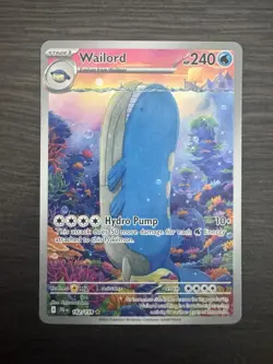 Pokemon TCG Wailord Special Illustration Rare Card Journey Together 162/159 - Image 1