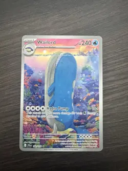 Pokemon TCG Wailord Special Illustration Rare Card Journey Together 162/159 - Image 1