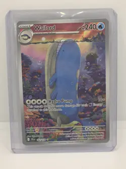 Pokemon TCG Wailord Special Illustration Rare Card Journey Together 162/159 - Image 1