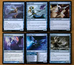 Set of 12 Rare & Uncommon Blue Faerie Creatures & Spells Magic MTG Eldraine EDH - Image 3
