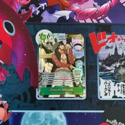 Dracule Mihawk Op14 Manga Rare One Piece Card Game English - Image 1
