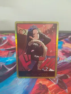 DON!! Card (Boa Hancock) (Gold) Extra Booster: One Piece Heroines Edition Foil - Image 1