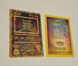 Pokemon TCG Ancient Mew Promo Holo Rare Card 1999/2000 Including Details Card - Image 1