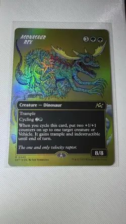 Agonasaur Rex (Borderless) (First-Place Foil) Aetherdrift Foil - Image 1