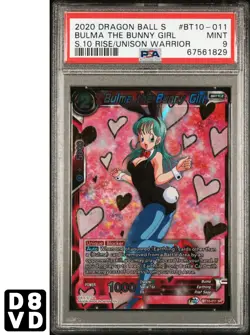 Bulma the Bunny Girl BT10-011 Gold SR Dragon Ball Super Card Game PSA 9 - Image 1