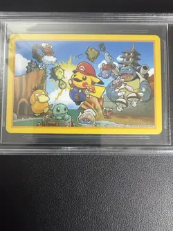 Pokemon Mario Pikachu Deck 2016 Playing Card 8 Of Diamonds Nintendo BGS 10 - Image 3