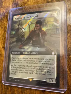 Keeper of the Accord Extended Art Surge Foil - PIP 0979 - M/NM - MTG Magic - Image 1