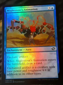 Mightstone's Animation FOIL , The Brothers War , NM , MTG, FREE SHIPPING - Image 1