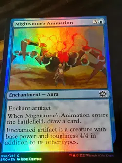 Mightstone's Animation FOIL , The Brothers War , NM , MTG, FREE SHIPPING - Image 2
