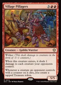 Village Pillagers - #14 - Commander: Lorwyn Eclipsed - NM MTG - Image 1