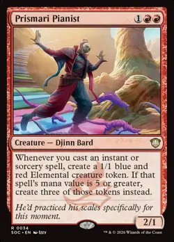 Prismari Pianist - #34 - Commamder: Secrets of Strixhaven - NM MTG - Image 1