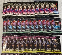 Lot 36 Magic the Gathering Duskmourn Foundations Edge Eternities Play Boosters - Image 1