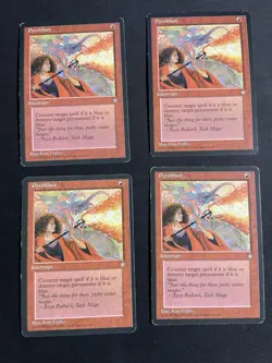 MtG X4 Pyroblast Ice Age Magic the Gathering - Image 1
