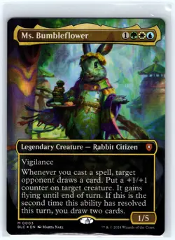 Ms. Bumbleflower (Borderless) 3 Commander: Bloomburrow Magic Foil NM - Image 1