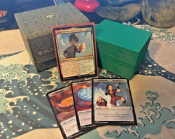 Custom EDH Mtg Commander Deck Toph, Hardheaded Tutor Earthbending landfall - Image 1