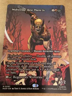Wolverine, Best There Is - Regular Borderless #97 - Super Heroes - Mtg - Image 1