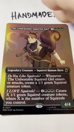 The Unbeatable Squirrel Girl - MTG Marvel Super Heroes Logo FOIL! MSH 0371 - Image 2