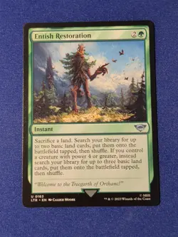 Lord of the Rings Entish Restoration U 0163 Magic The Gathering LTR MTG TCG - Image 1