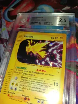 Zapdos Aquapolis Vintage Pokemon Karte H32 Deutsch Very Good Rare Chase Holo TCG - Image 2