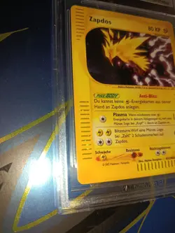 Zapdos Aquapolis Vintage Pokemon Karte H32 Deutsch Very Good Rare Chase Holo TCG - Image 5