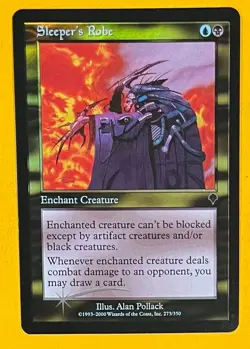 MTG SLEEPER'S ROBE (Foil) Invasion (OldManMTG 011-865) - Image 1
