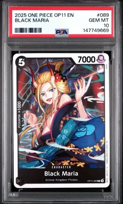 2025 ONE PIECE OP11 A FIST OF DIVINE SPEED Black Maria 089 Low Pop - Image 1