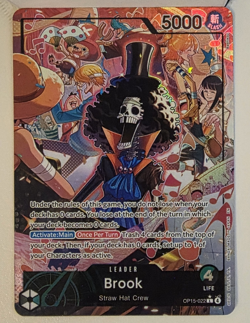 Bandai One Piece Card Game 3-Card Leader Lot Brook/Doflamingo/Imu Foil AA NM - Image 1