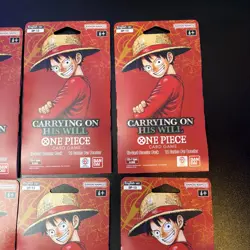 One Piece TCG OP-13 Carrying On His Will Sleeved Booster Pack Lot of 6 Sealed - Image 3