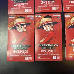 One Piece TCG OP-13 Carrying On His Will Sleeved Booster Pack Lot of 6 Sealed - Image 4