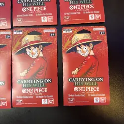 One Piece TCG OP-13 Carrying On His Will Sleeved Booster Pack Lot of 6 Sealed - Image 5