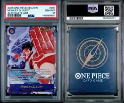 PSA 10 2025 One Piece EN Monkey D. Luffy Alt Art EB02-061 Secret Rare Foil 👑 - Image 2