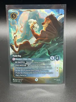 Disney Lorcana Fabled Scar Finally King 239/204 | ENCHANTED | Fabled - Image 1