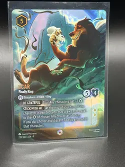 Disney Lorcana Fabled Scar Finally King 239/204 | ENCHANTED | Fabled - Image 3
