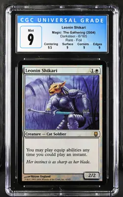 LEONIN SHIKARI Darksteel Foil Rare CGC 9 Q+ MTG [Nostalgium] - Image 1