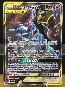 Pokemon TCG Holo Garchomp & Giratina GX SM193 BLACKSTAR PROMO - Image 1