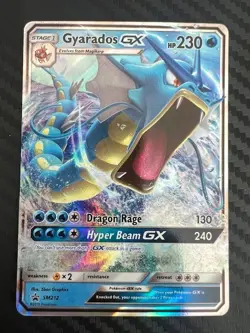 Pokemon TCG Gyarados GX SM Black Star Promo SM212 Holo Promo NM - Image 1