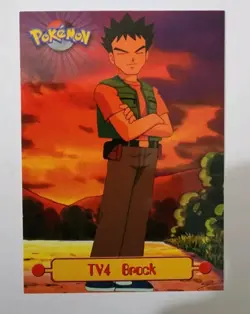 TV4 Brock - TV Animation Edition - Pokemon Topps Card - Image 1