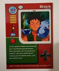 TV4 Brock - TV Animation Edition - Pokemon Topps Card - Image 2