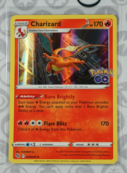 Pokemon Charizard 010/078 Holo Rare EN Pokemon GO Pokemon TCG NM-M - Image 1