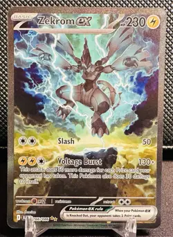 Pokemon TCG Zekrom EX Black Bolt Special Illustration Card #166/086 SV Nm+ Fresh - Image 2